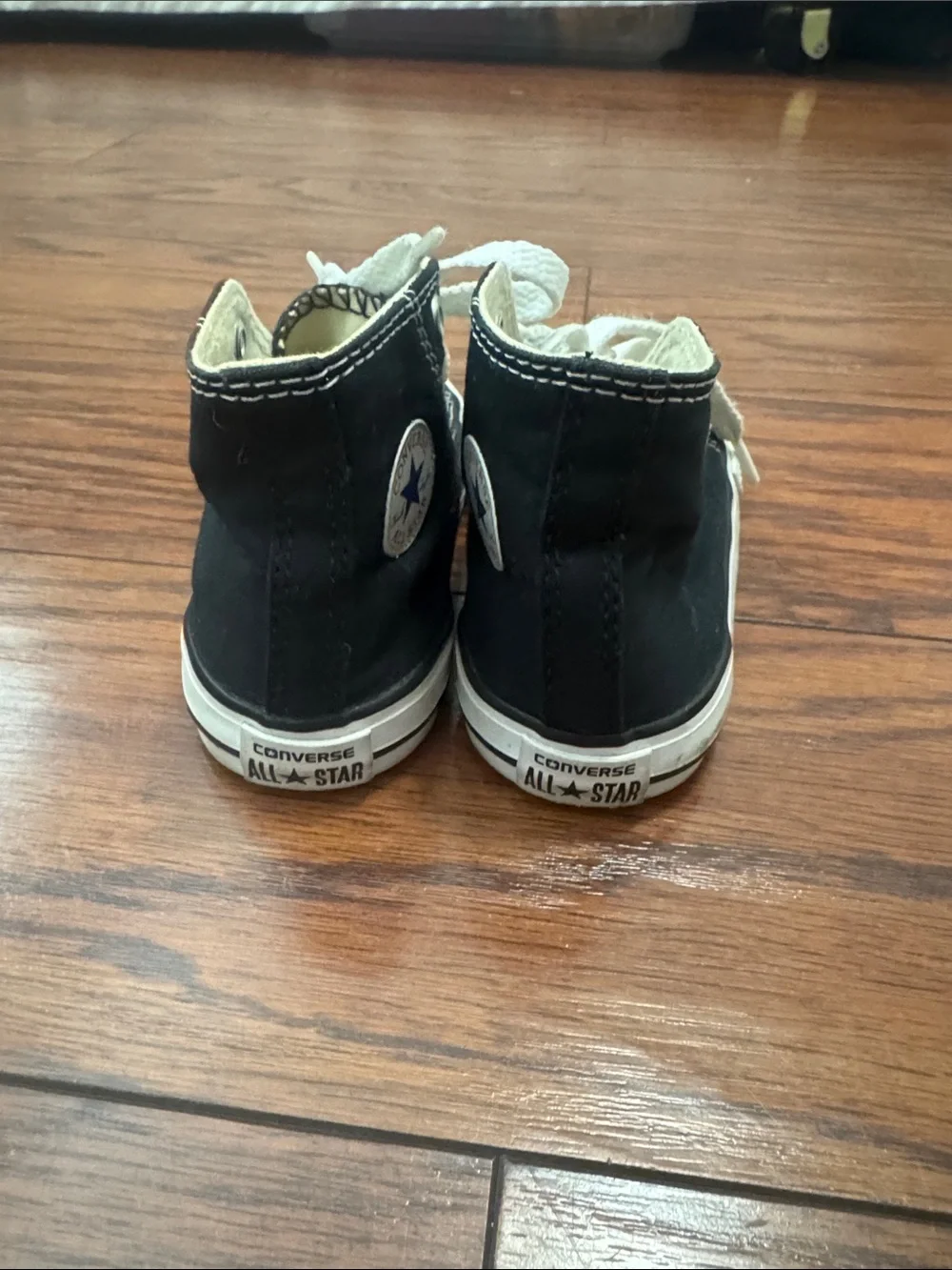 Converse Kids Black and White High-Top Canvas Sneakers